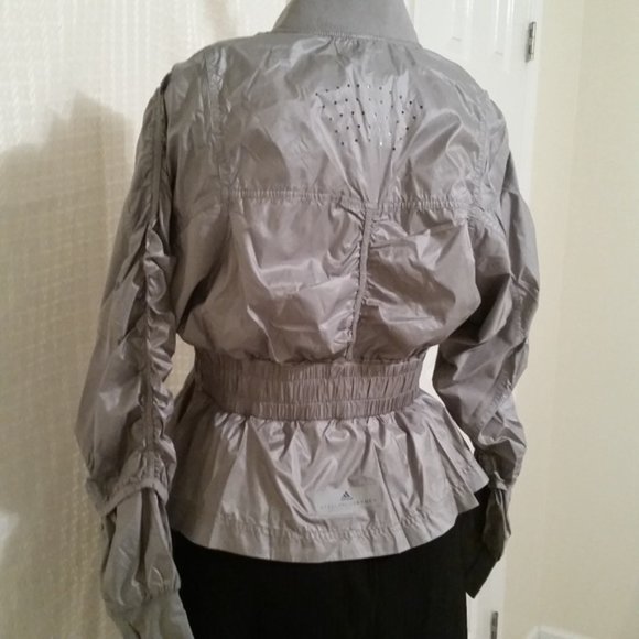 ADIDAS by Stella McCartney RUN WIND gray jacket -Women's Size Small - Picture 13 of 16